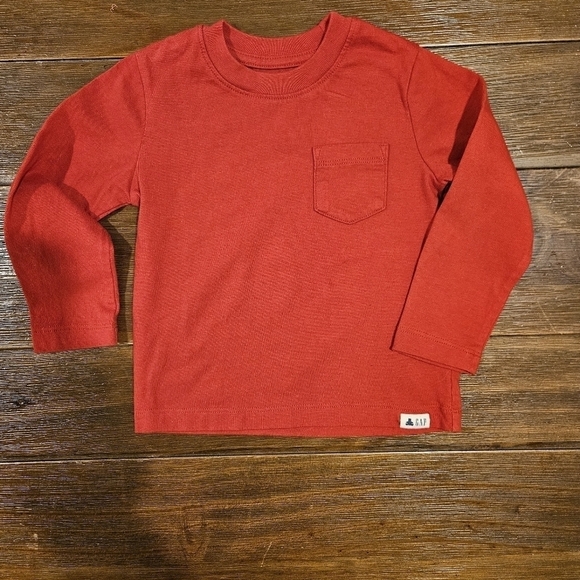 GAP Other - CLEARANCE! GAP KID'S RED SOFT KNIT LONG SLEEVED T-SHIRT SIZE 2T